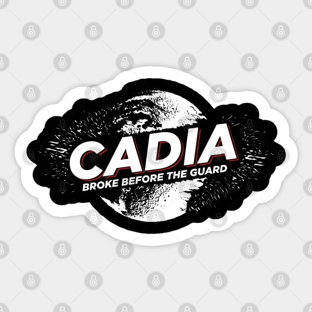 Cadia - Broke before the guard Sticker by Exterminatus